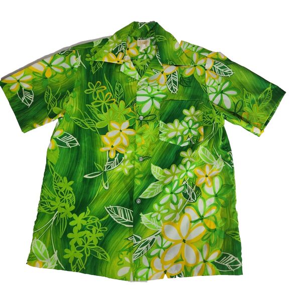 Keliis of Hawaii Hawaiian Shirt Mens Sz M Vtg Retro Bright Colorful Loud 60s 70s - Picture 1 of 8